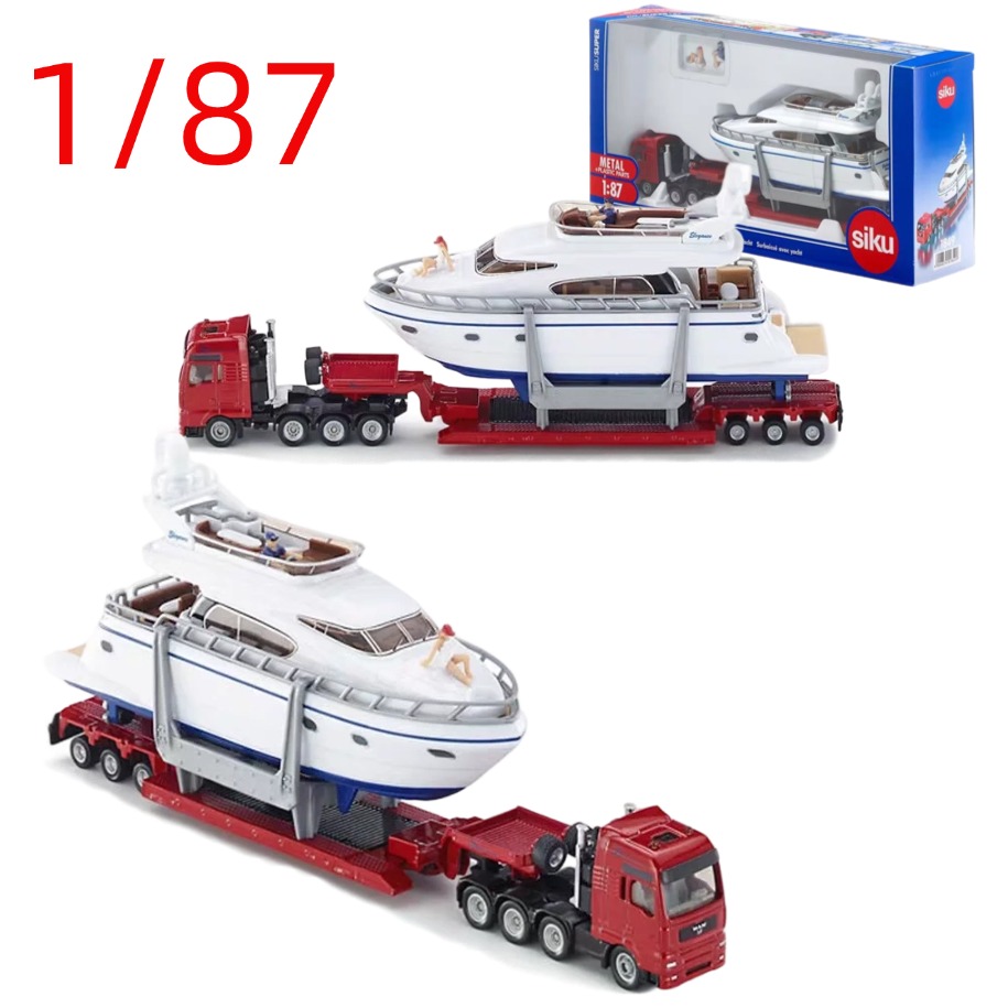 Heavy Equipment Truck - Модель грузовика-тягача для перевозки яхт, масштаб