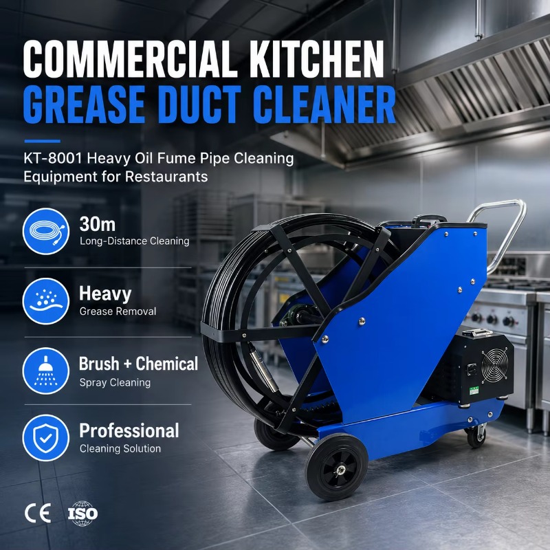 Heavy Equipment In Kitchen - Оборудование для очистки жировых воздуховодов коммерческих