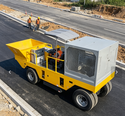 Heavy Equipment Guide - Лазерно-наведенная бетоноукладочная машина для прямых дорог,