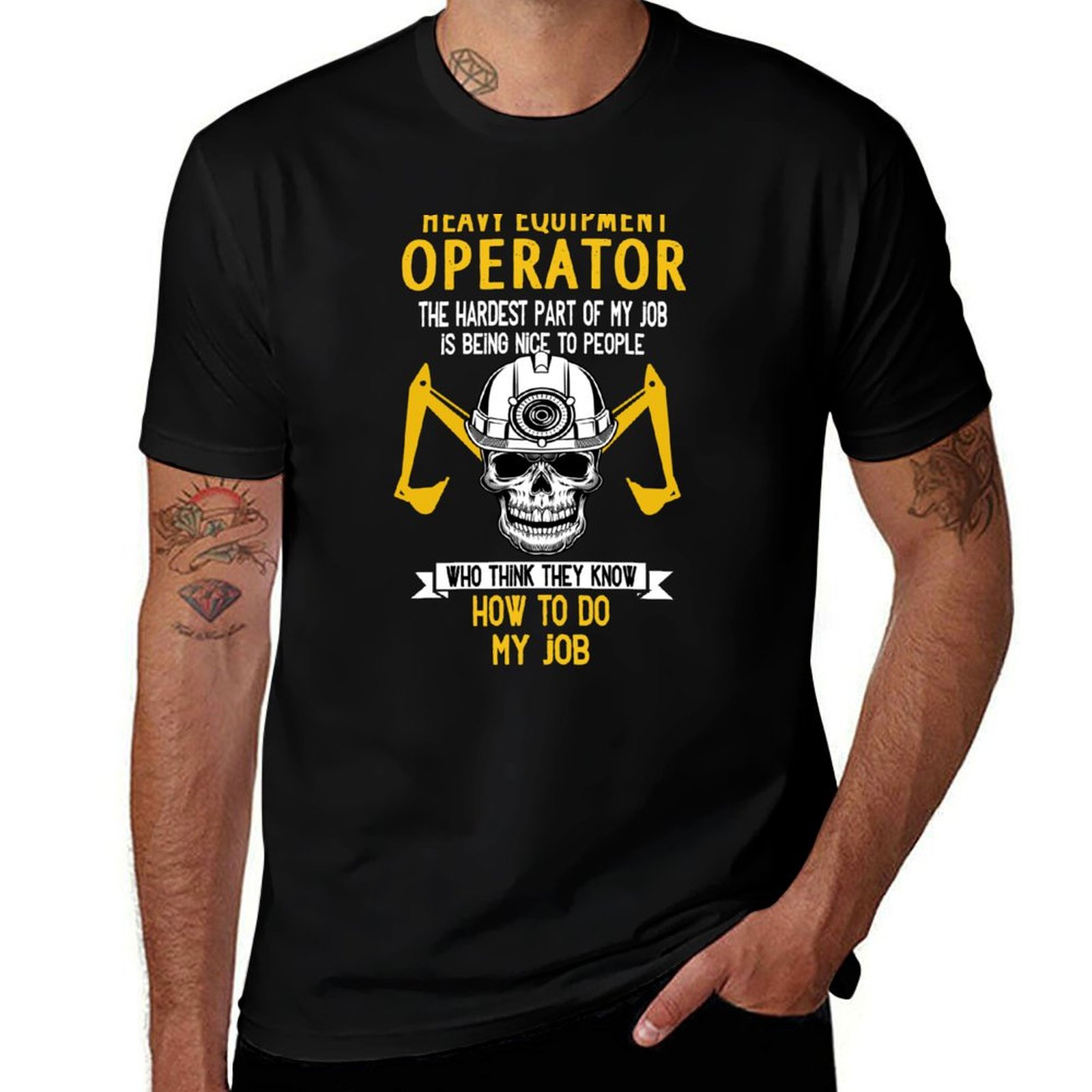 Heavy Equipment Operations - Забавная футболка для водителя тяжелой техники,