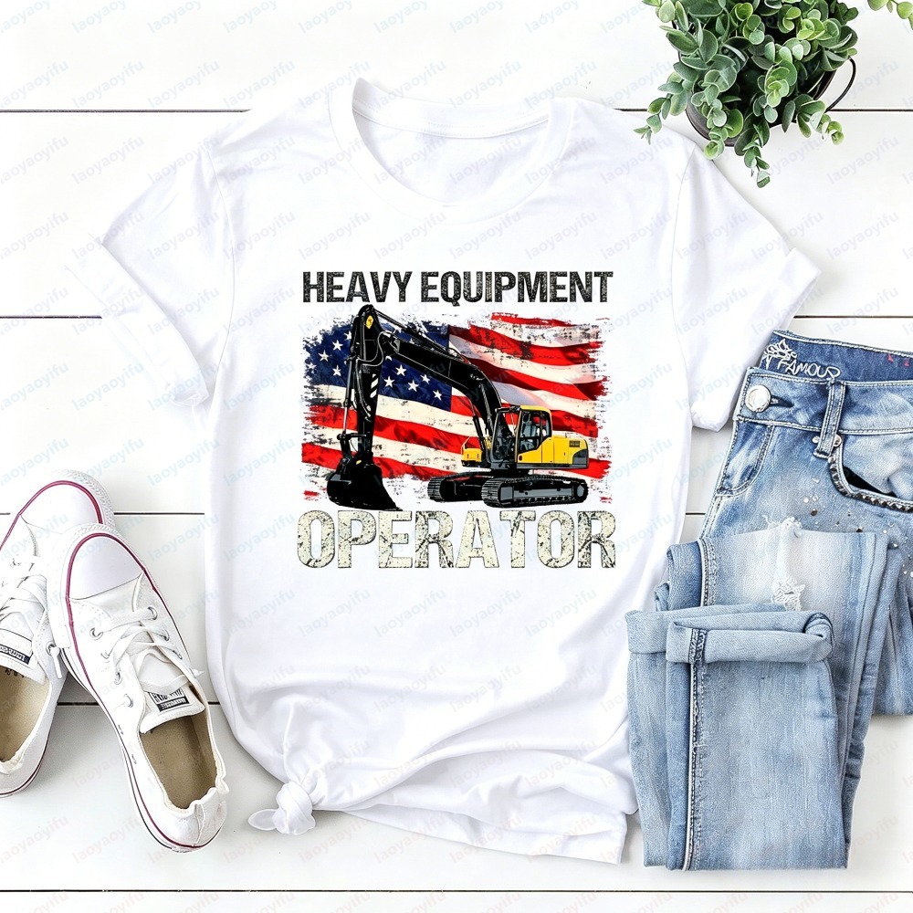 Летняя модная мужская футболка – обзор и цена Heavy Equipment Operations