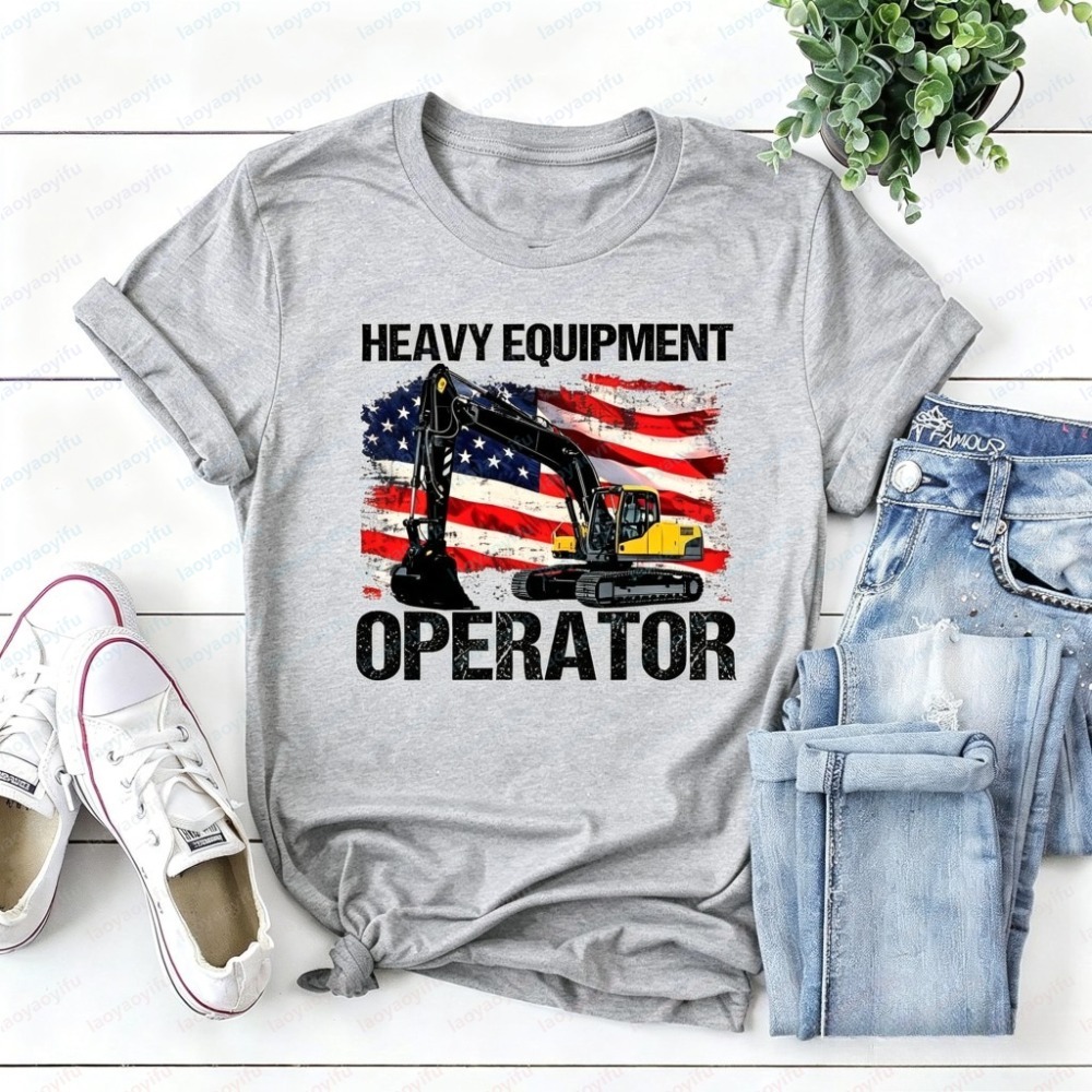 Летняя модная мужская футболка – обзор и цена Heavy Equipment Operations