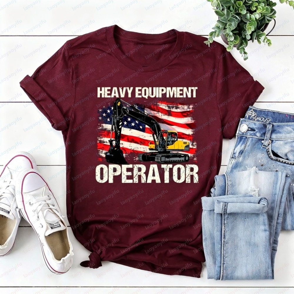 Летняя модная мужская футболка – обзор и цена Heavy Equipment Operations
