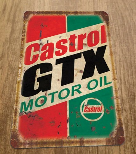 Винтажная металлическая настен – обзор и цена Castrol Oil Gtx